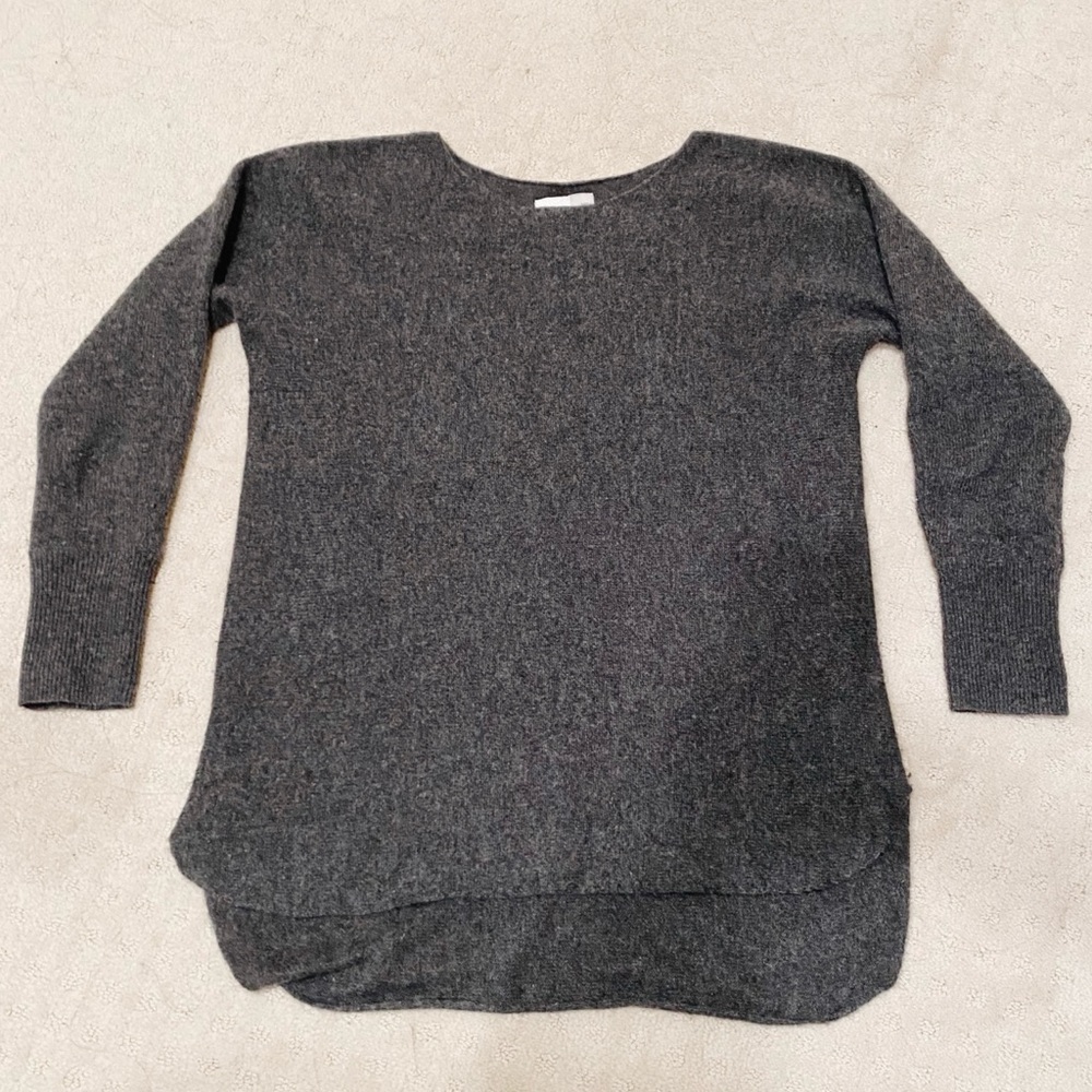 Grey 100% Cashmere Sweater